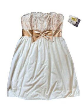 Jessica McClintock for Gunne Sax 1990s Vintage Prom Strapless Dress Size 5